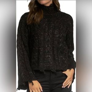 NWT- NEELY CABLEKNIT LUREX SWEATER
